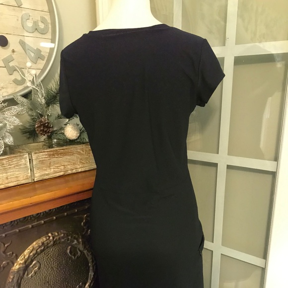 LL Bean Fitness performance black short sleeve dress - Picture 6 of 16
